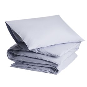 Dekbedovertrek Biologisch Katoen Percal 300tc Lavendelblauw Yumeko