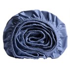 Hoeslaken Percal Biologisch Katoen 300tc Blauw Yumeko