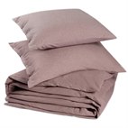 Dekbedovertrekset Bio Katoen Flanel Mauve Yumeko