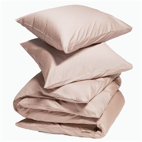 Dekbedovertrekset Bio Katoensatijn Lichtroze Yumeko
