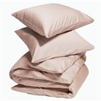 Dekbedovertrekset Bio Katoensatijn Lichtroze Yumeko
