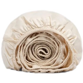 Hoeslaken Biologisch Katoensatijn Amandelmelk Yumeko