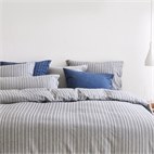 Dekbedovertrekset Biokatoen Flanel gestreept Yumeko