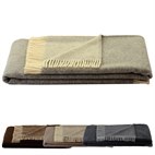 Biologisch Wollen Plaid Wetterstein Tweekleurig 150 x 210 cm Steinbeck
