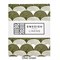Hoeslaken Biokatoen Percal Rainbows Olive Green Swedish Linens