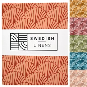 Biokatoen Percal Hoeslaken Seashells 90x200 Swedish Linens