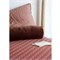 Biologisch beddengoed Percal Hoeslaken Seashells print 90x200 Burgundy Swedish Linens