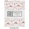 Biokatoen Percal Hoeslaken Flowers 90x200 Terracotta Pink Swedish Linens