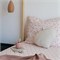 Beddengoed met bloemen éénpersoons Hoes laken Biologisch Percal 90x200 Terracotta Pink Swedish Linens