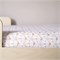 Biokatoen Percal Hoeslaken Flowers 90x200 Terracotta Pink Swedish Linens