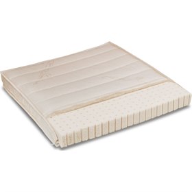 Sale 180x200 Natuurlatex Topper 6 cm met Wol Gewatteerde Hoes Baumberger